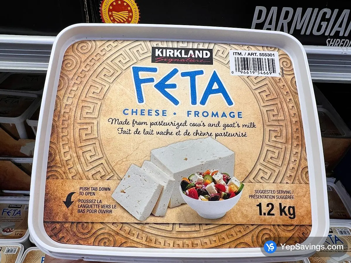 Costco KIRKLAND SIGNATURE FETA CHEESE 1.2 kg - Canada (ITM 555301)