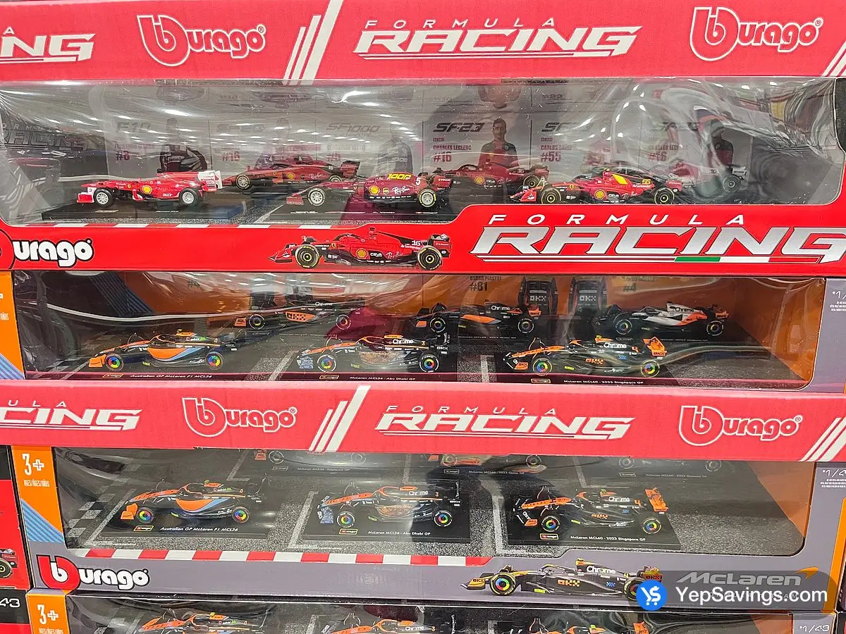 Costco BBURAGO FORMULA 1 RACING 6 - PACK ASSORTMENT - Canada (ITM 1601290)