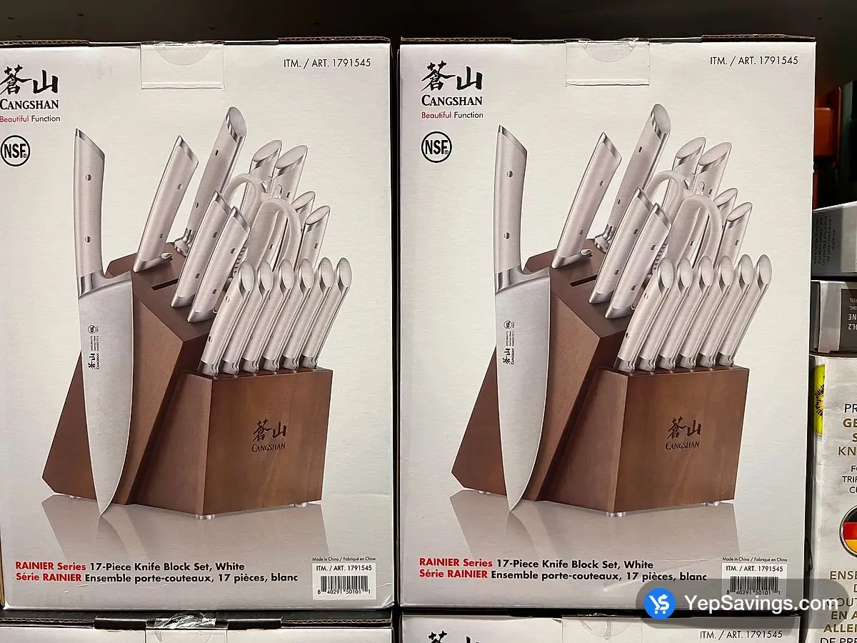 Costco CANGSHAN KNIFE BLOCK SET 17 PIECES - Canada (ITM 1791545)