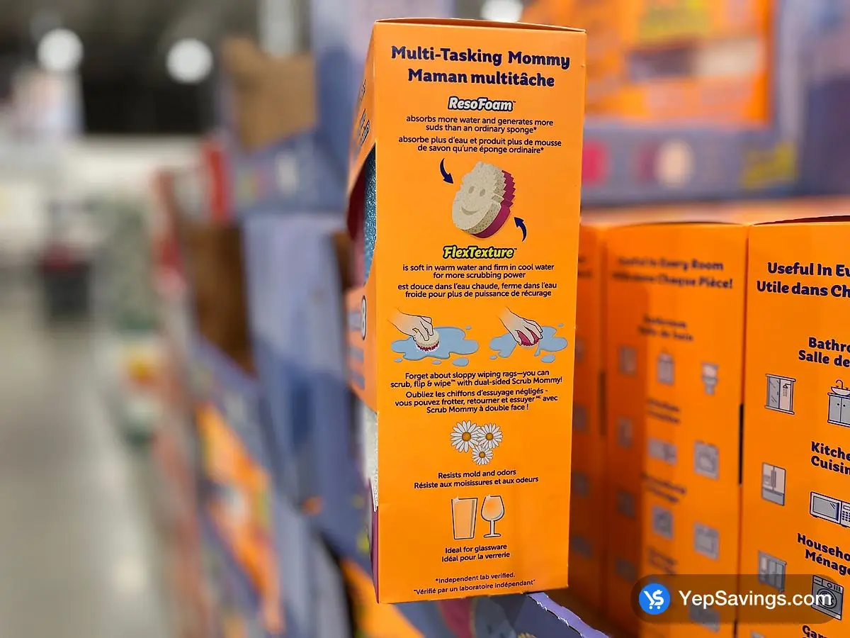 SCRUB MOMMY SPONGES PACK OF 8 ITM 1810882 at Costco