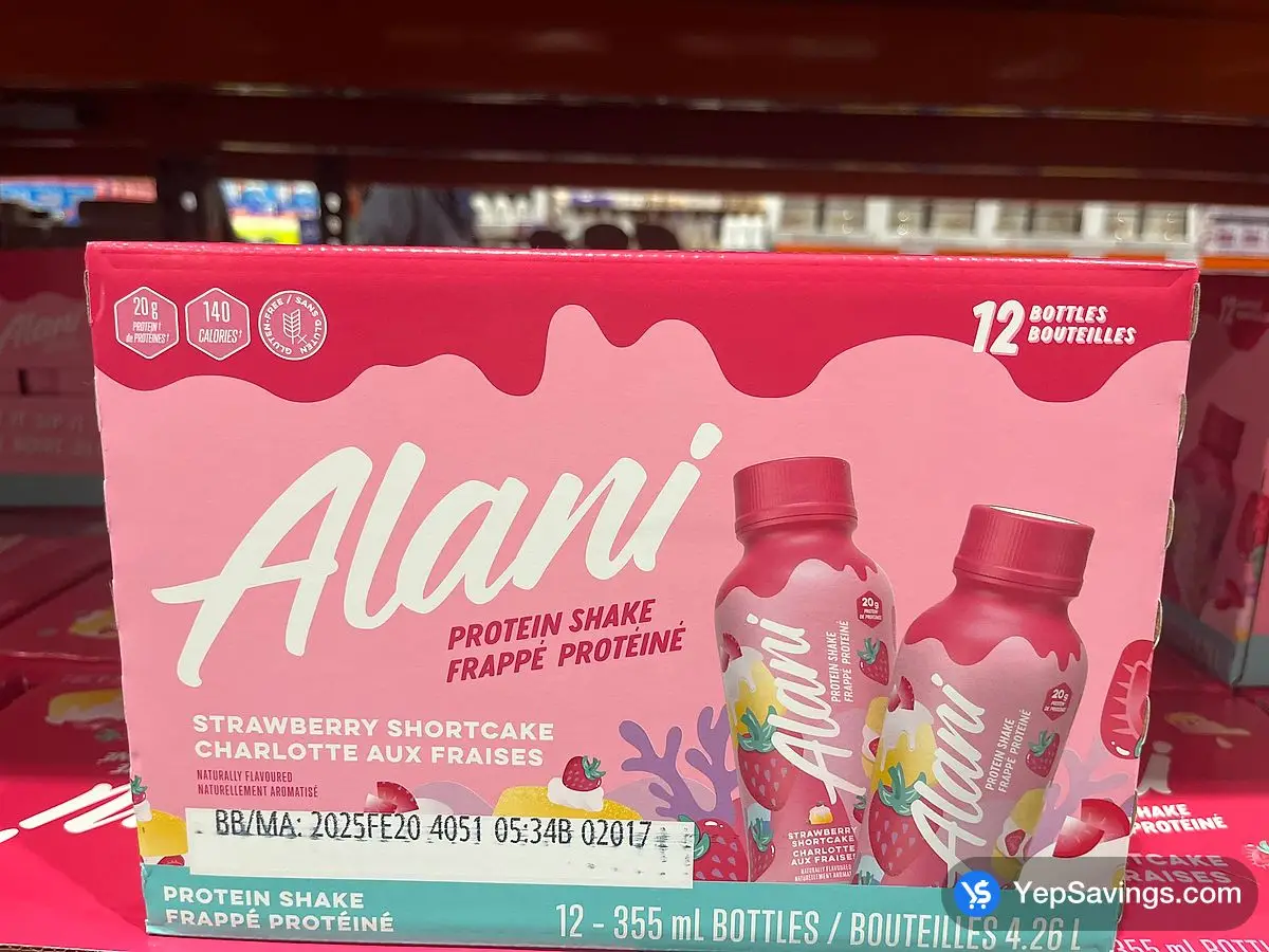 Costco ALANI NU PROTEIN SHAKE 12 x 355 mL - Canada (ITM 1786578)