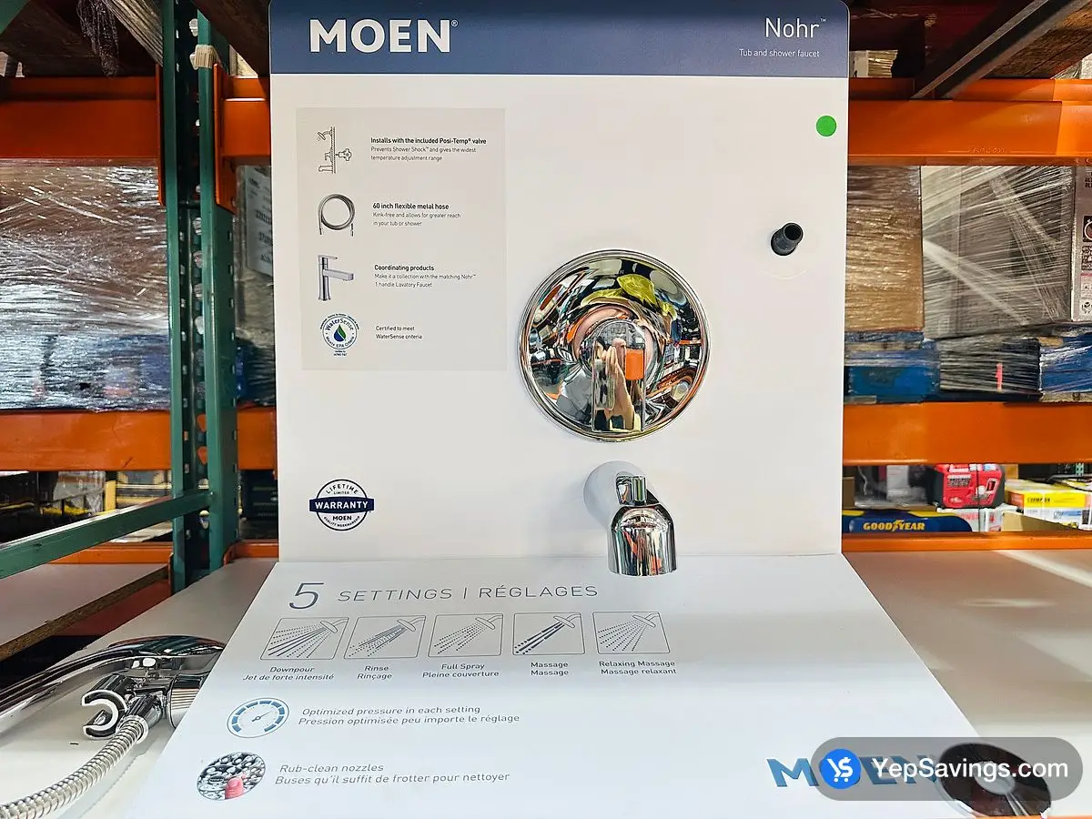 Costco MOEN BATH / SHOWER FAUCET NOHR - Canada (ITM 1734760)