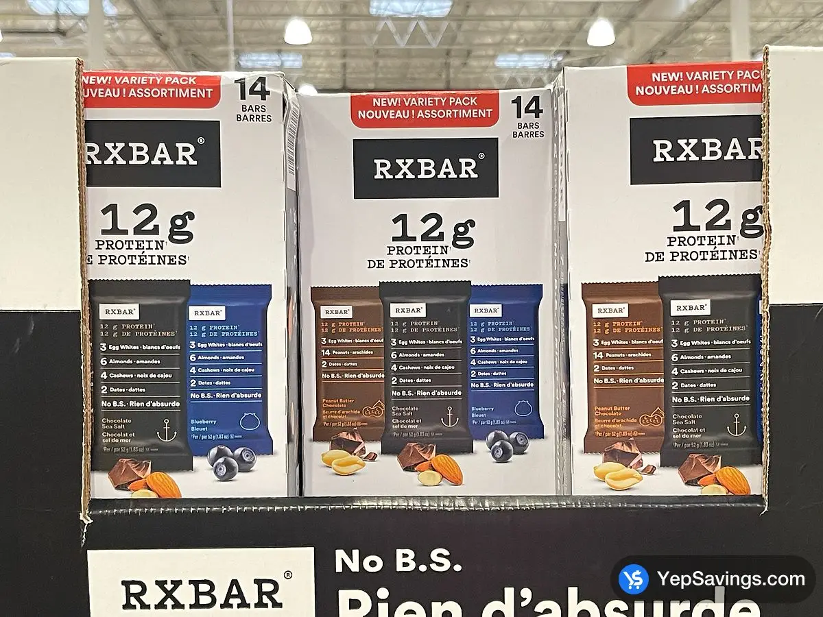 RXBAR PROTEIN BAR VARIETY 14 x 52 g ITM 5302575 at Costco