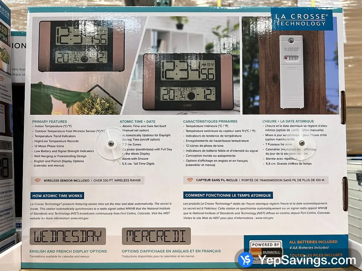 Costco LACROSSE TIME & WEATHER STATION - Canada (ITM 1639291)