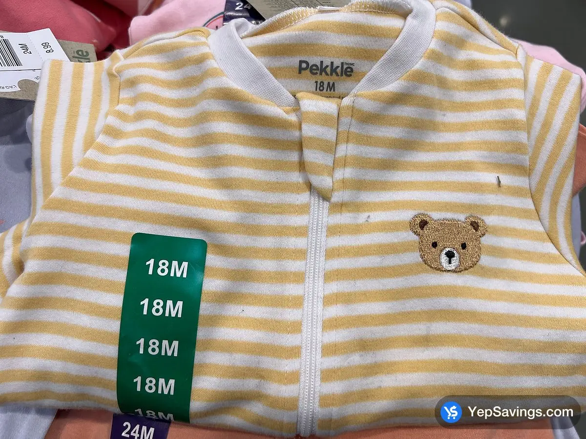 Costco PEKKLE ORGANIC COTTON SLEEPER INFANTS SIZES 3-24M - Canada (ITM 4177411)