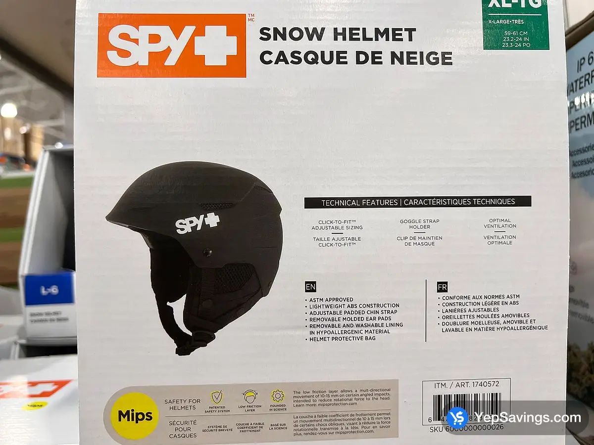 Costco SPY SNOW HELMET SIZES S - XL - Canada (ITM 1740572)