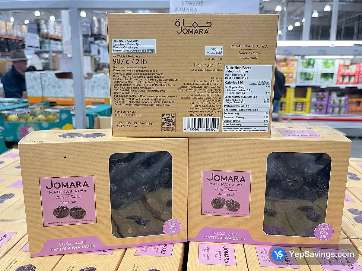 Costco JOMARA AJWA MADINAH DATES 907 g - Canada (ITM 1796095)