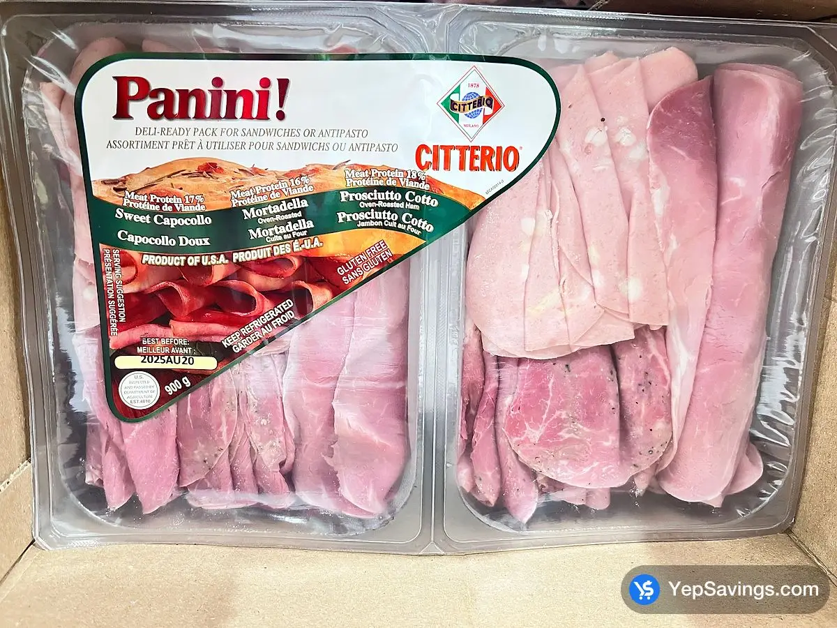 CITTERIO PANINI SLICED ASSORTED MEATS 900 g ITM 392383 at Costco