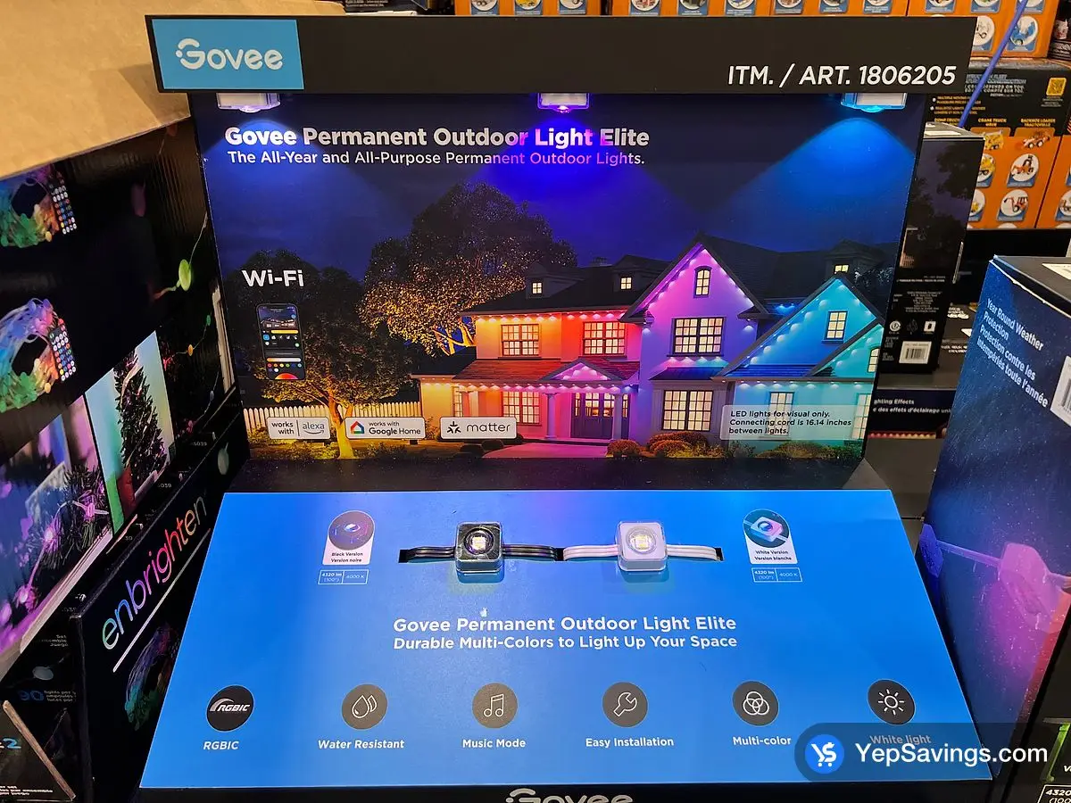 Costco GOVEE OUTDOOR LIGHTS 45m / 150ft - Canada (ITM 1806205)