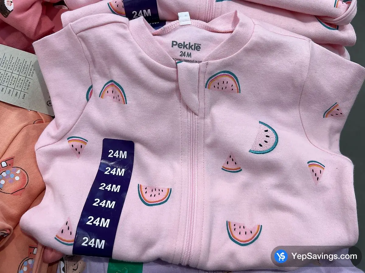 Costco PEKKLE ORGANIC COTTON SLEEPER INFANTS SIZES 3-24M - Canada (ITM 4177411)