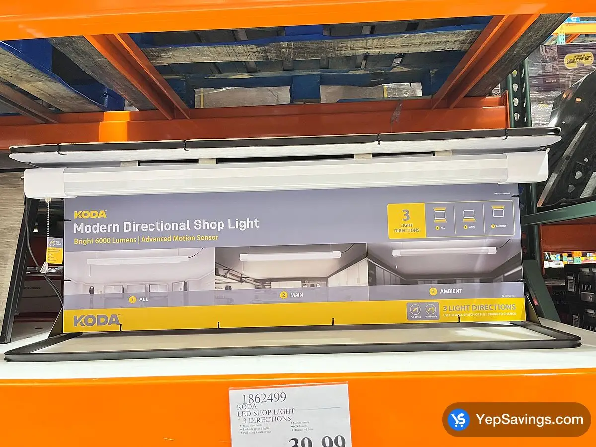 Costco KODA LED SHOP LIGHT 3 DIRECTIONS - Canada (ITM 1862499)