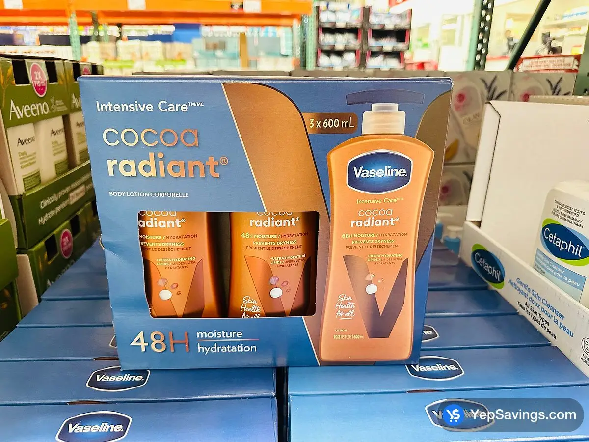 VASELINE COCOA RADIANT 3 x 600 mL ITM 1835219 at Costco