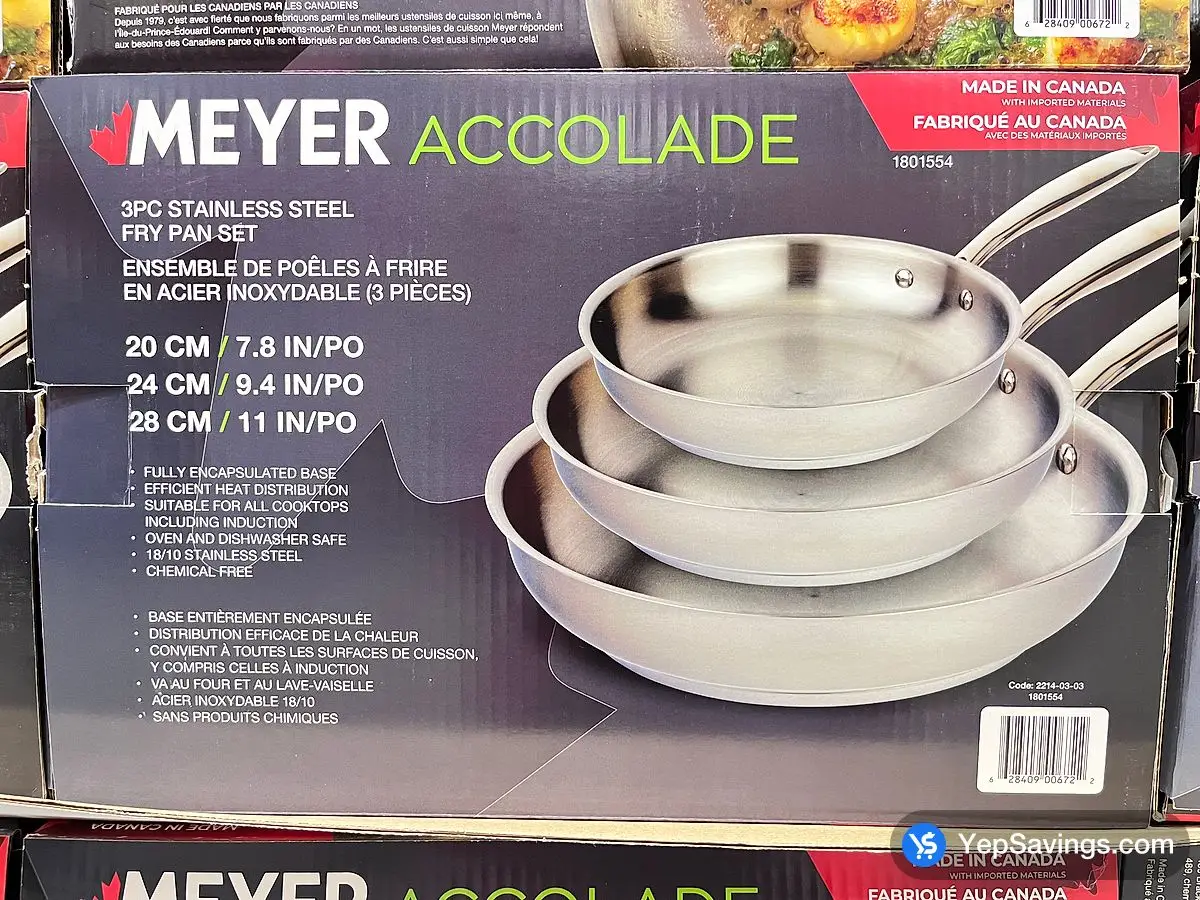 MEYER ACCOLADE SKILLET SET 3 PIECES ITM 1801554 at Costco