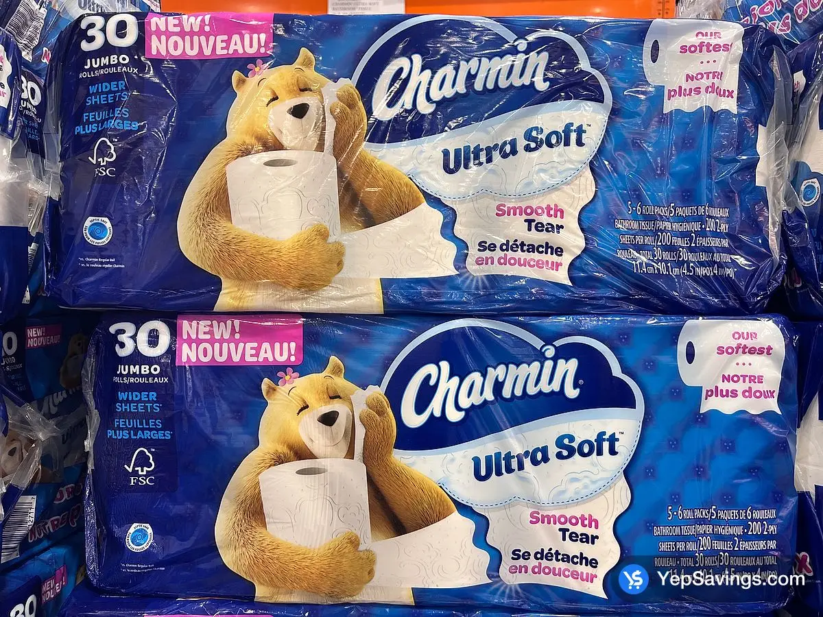 Costco CHARMIN ULTRA SOFT BATHROOM TISSUE 30 X 200 SHEETS - Canada (ITM 2633623)