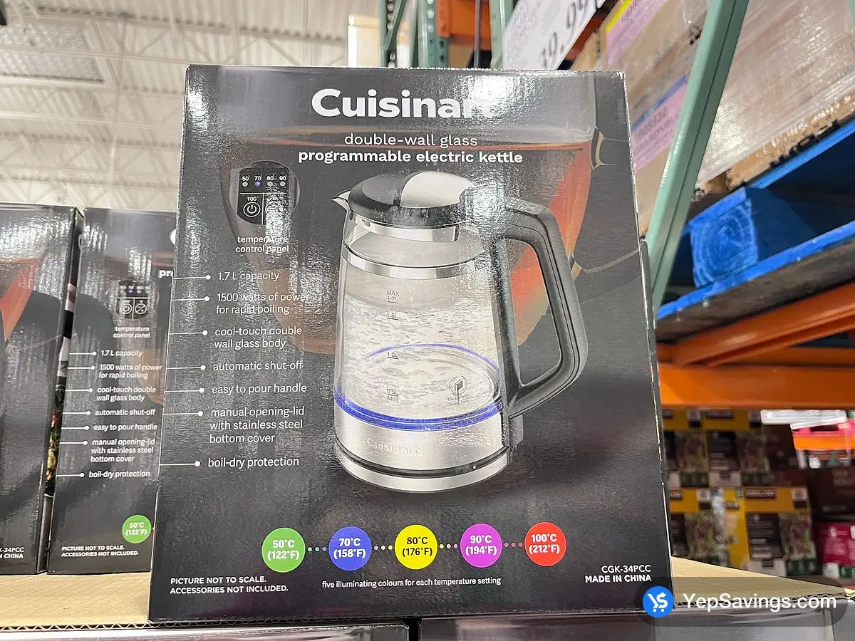 Costco CUISINART ELECTRIC GLASS KETTLE 1.8 QT ( 1.7 L ) - Canada (ITM 1891572)