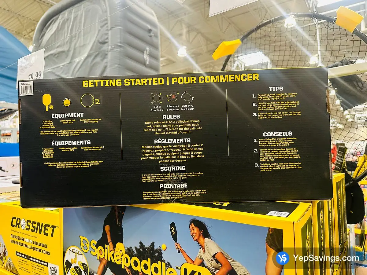 Costco SPIKEBALL SPIKEPADDLE KIT 4 PADDLES - Canada (ITM 1776664)