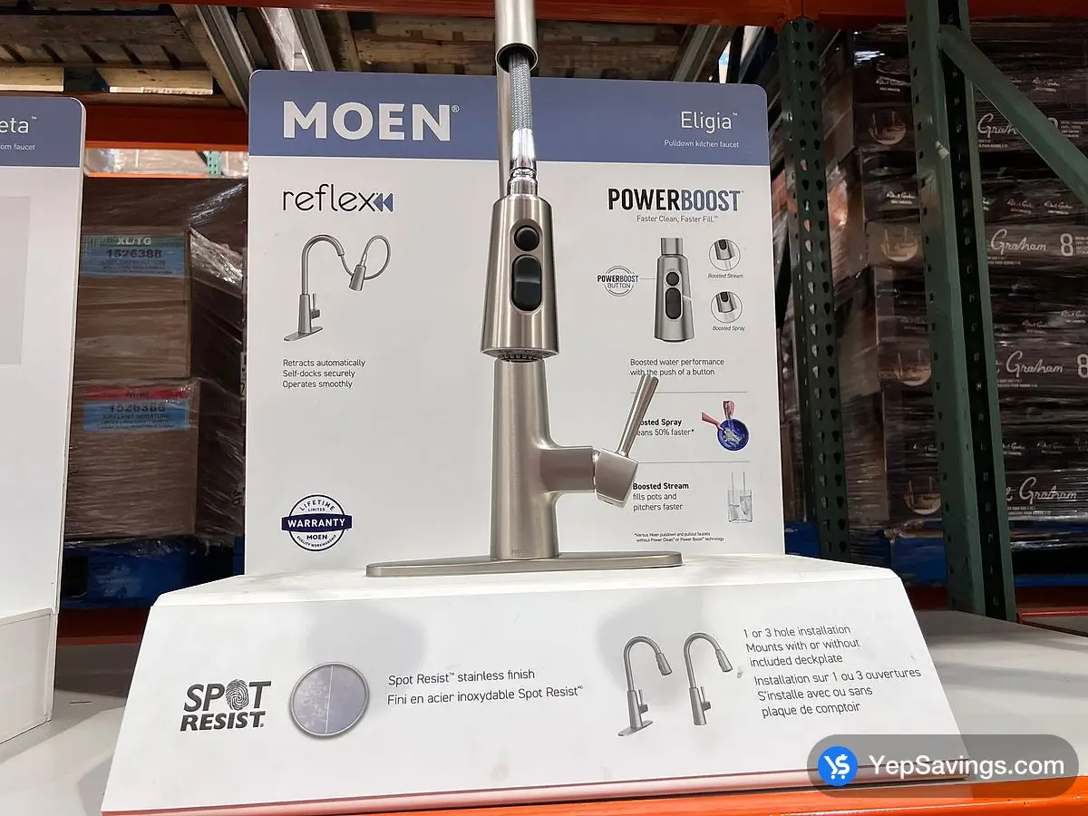 MOEN KITCHEN FAUCET ELIGIA ITM 1617274 at Costco