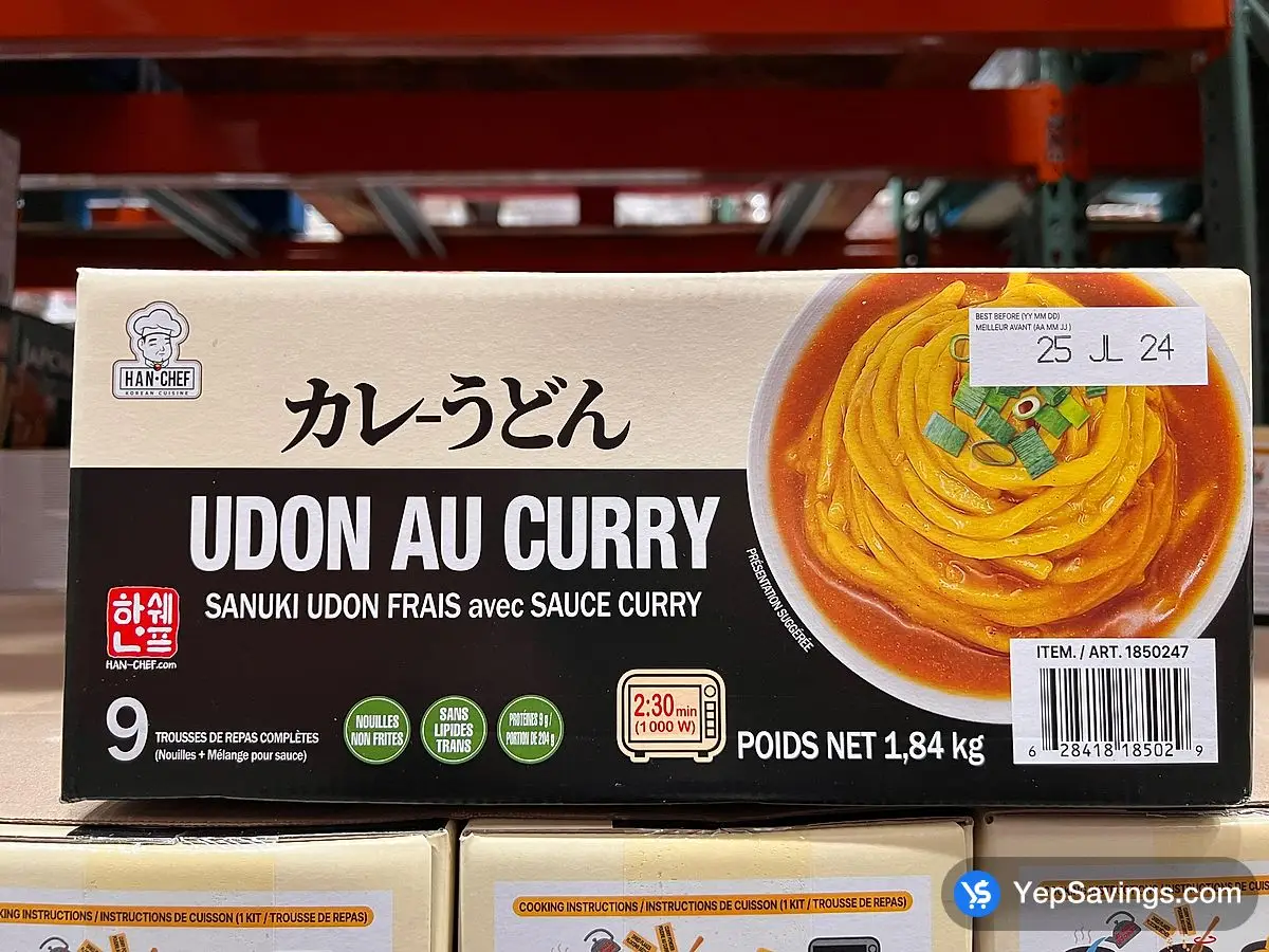 Costco HAN - CHEF CURRY UDON 9 x 203.5 g - Canada (ITM 1850247)