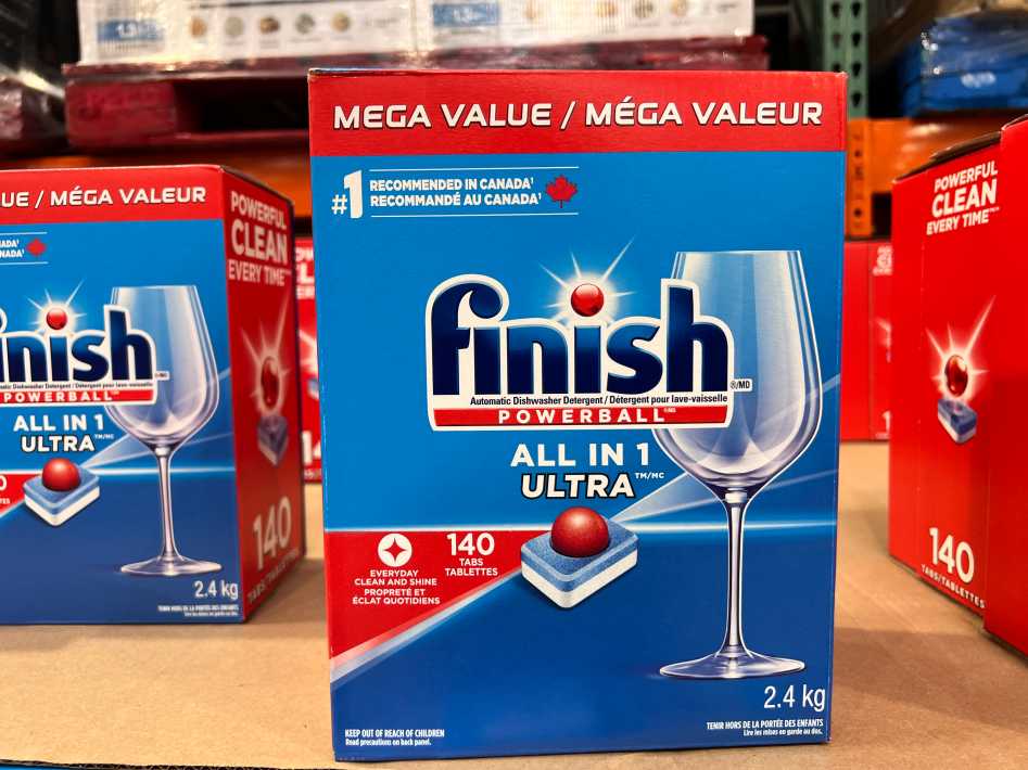 FINISH ALL IN 1 DISHWASHER DETERGENT 140 COUNT ITM 3886666 at Costco