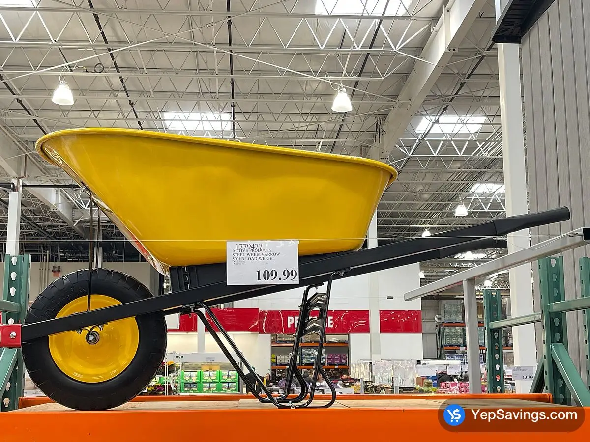 Costco ACTIVE PRODUCTS STEEL WHEELBARROW 500LB LOAD WEIGHT - Canada (ITM 1779477)