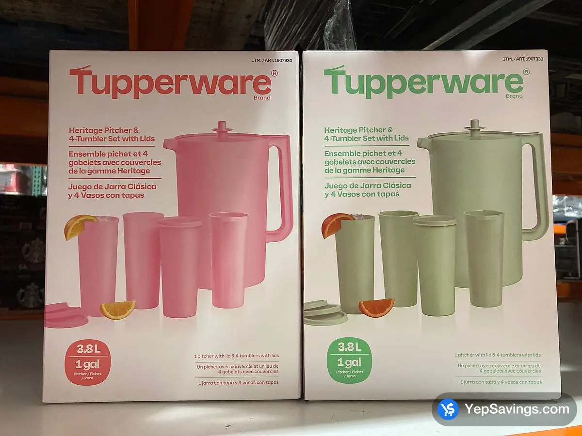 Costco TUPPERWARE PITCHER AND CUPS SET OF 5 - Canada (ITM 1907330)