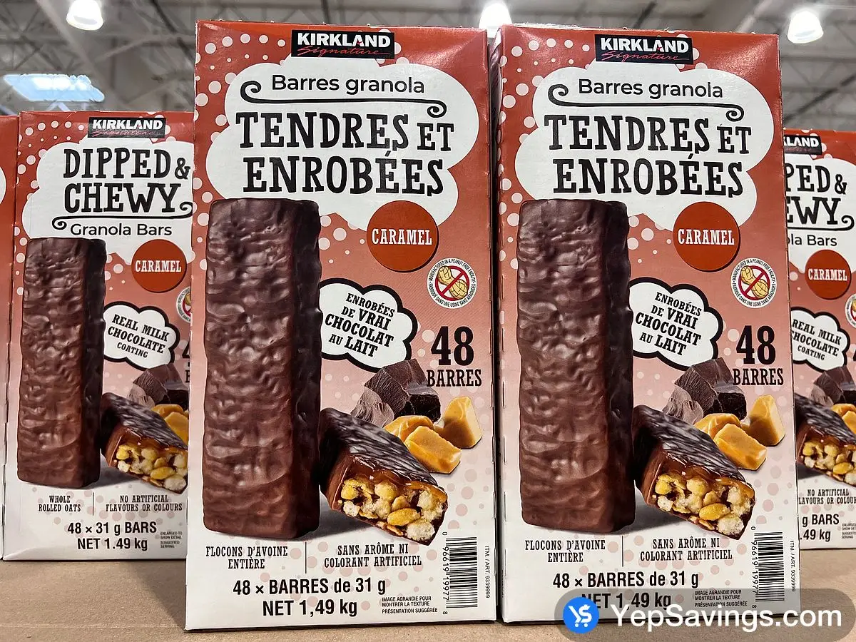 Costco KIRKLAND SIGNATURE DIPPED AND CHEWY BARS 48 x 31 g - Canada (ITM 9339999)