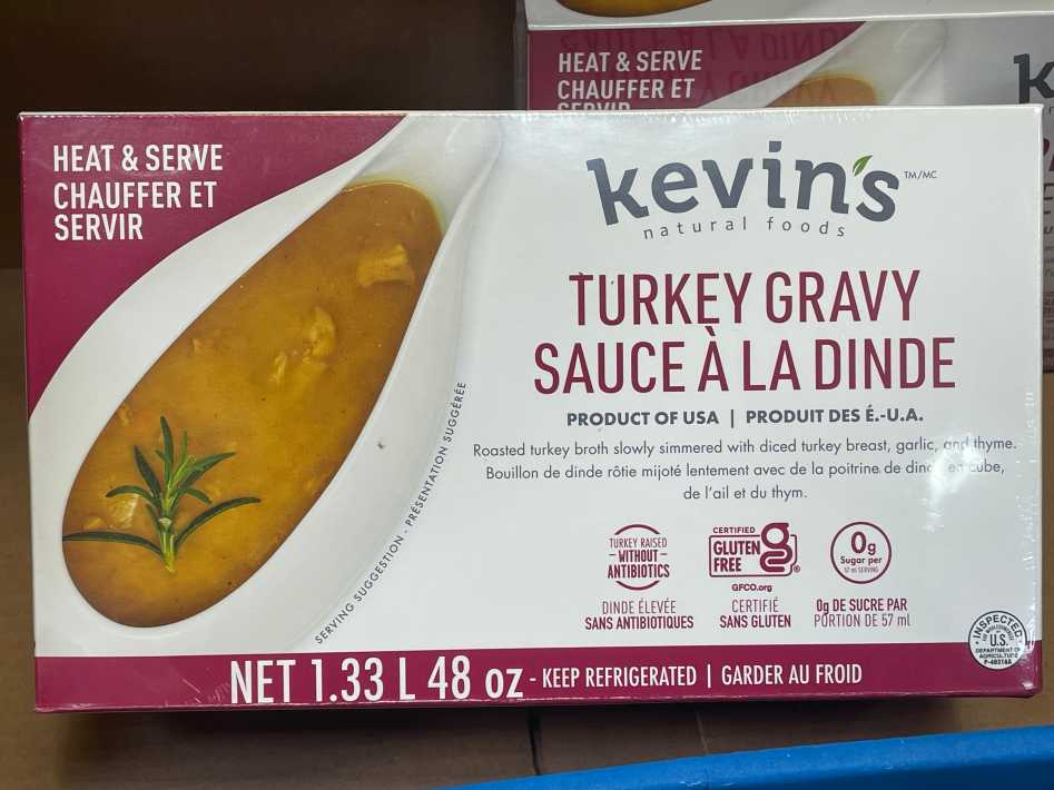 Costco KEVIN'S TURKEY GRAVY 1.36kg - Canada (ITM 1766699)