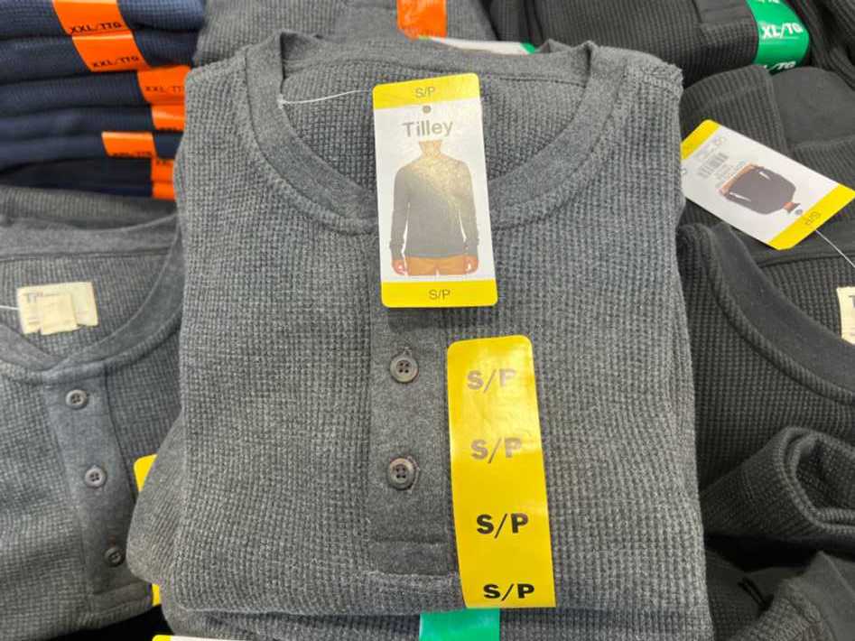 Costco TILLEY WAFFLE HENLEY + MENS SIZES S - XXL - Canada (ITM 1325000)