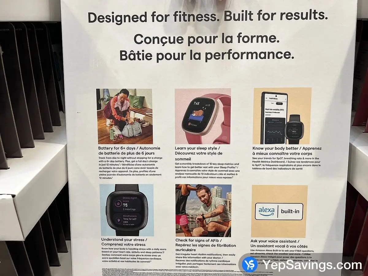 Costco FITBIT VERSA 4 SMARTWATCH PINK - Canada (ITM 1737041)