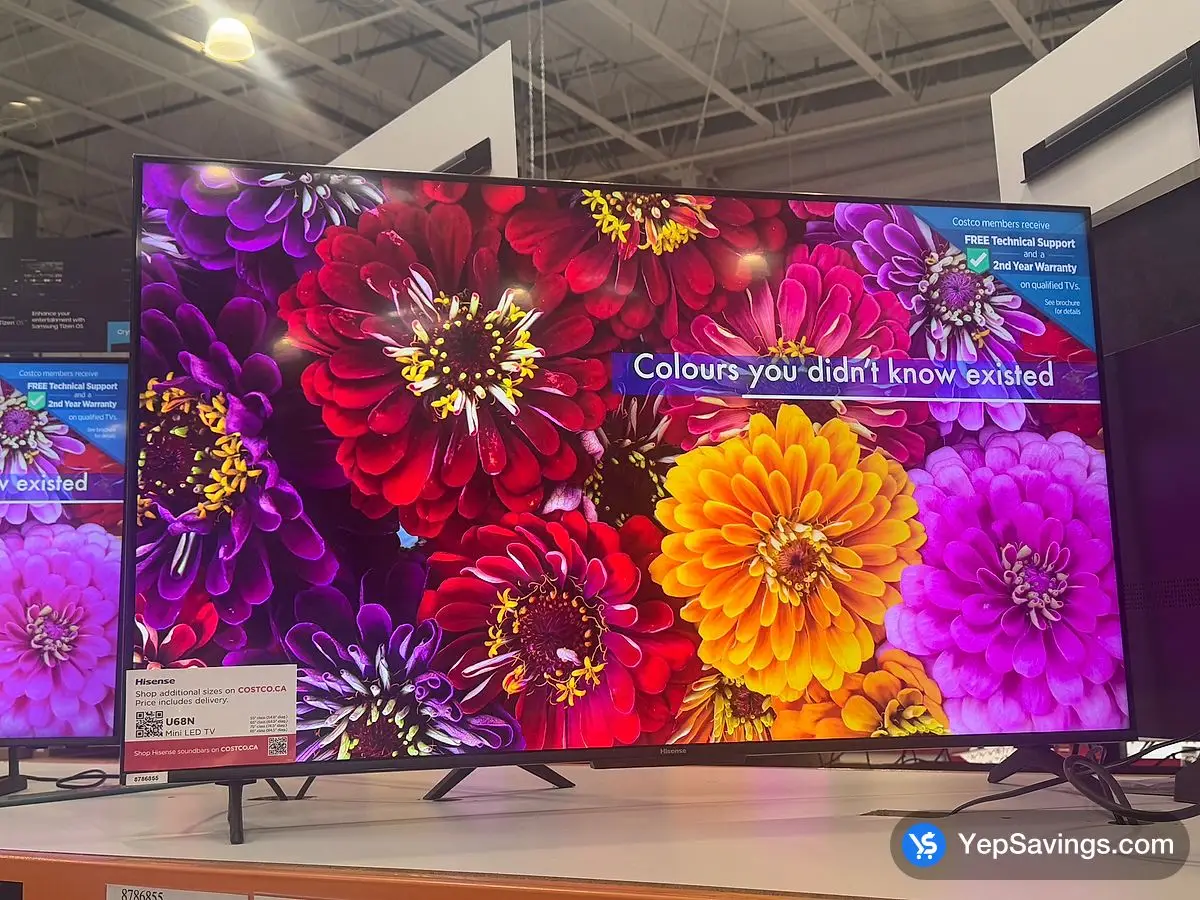 Costco HISENSE 55U68N 55 " CLASS ( 54,6 " DIAG ) 4K QLED MINI LED TV - Canada (ITM 8786855)