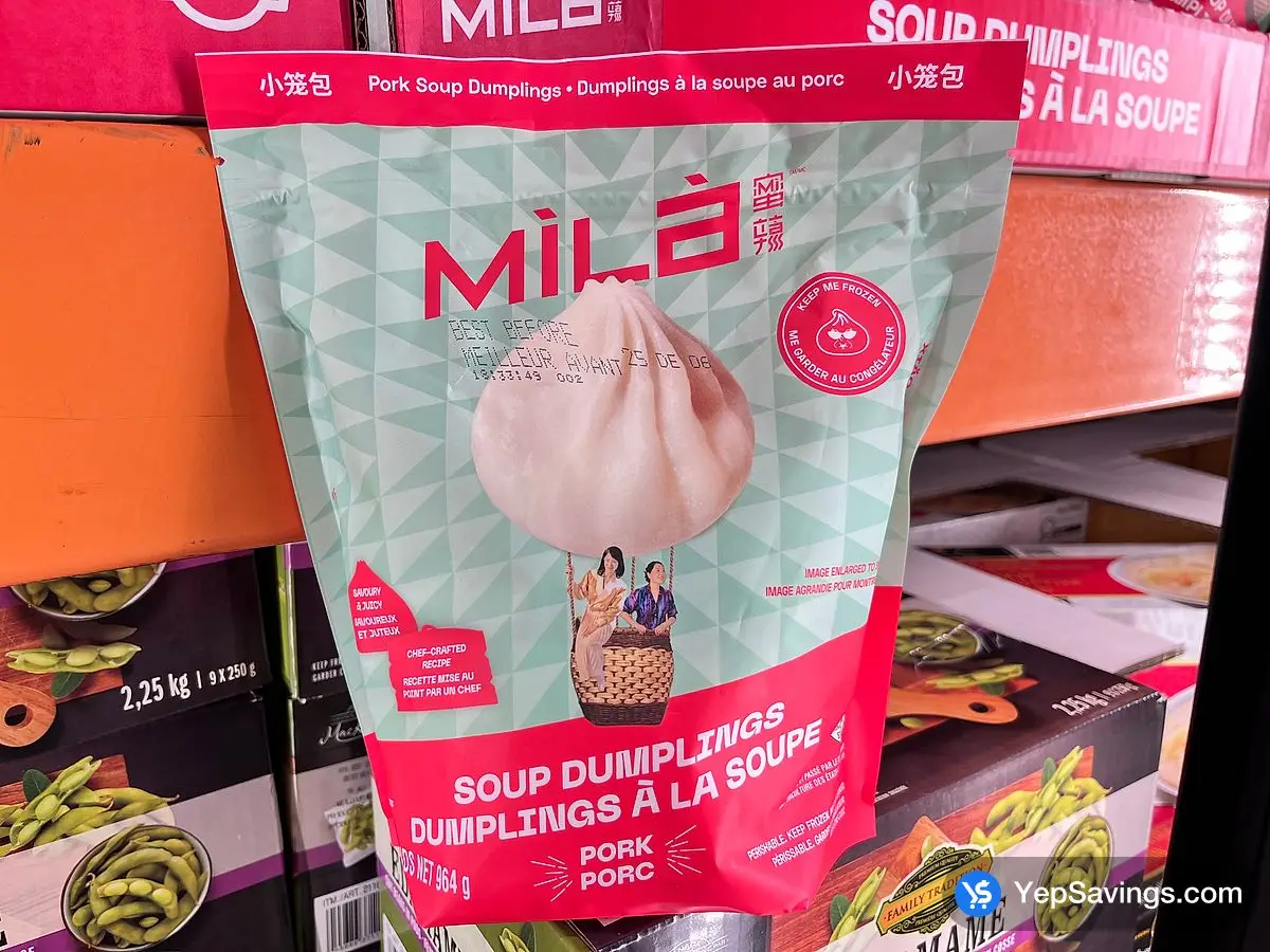 Costco MILA PORK SOUP DUMPLINGS 964 g - Canada (ITM 1903952)