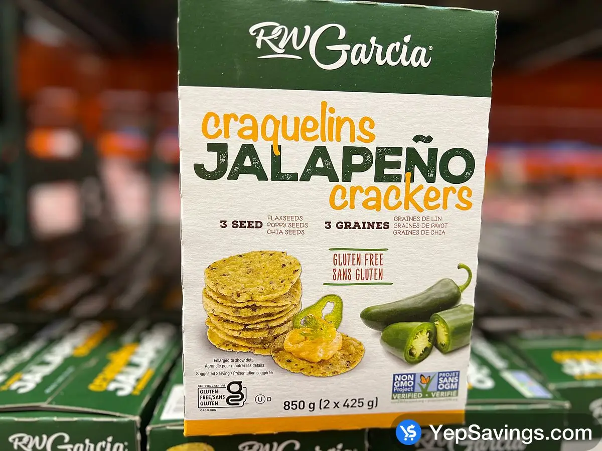 RW GARCIA JALAPENO CRACKERS 2 x 425 g ITM 5756101 at Costco