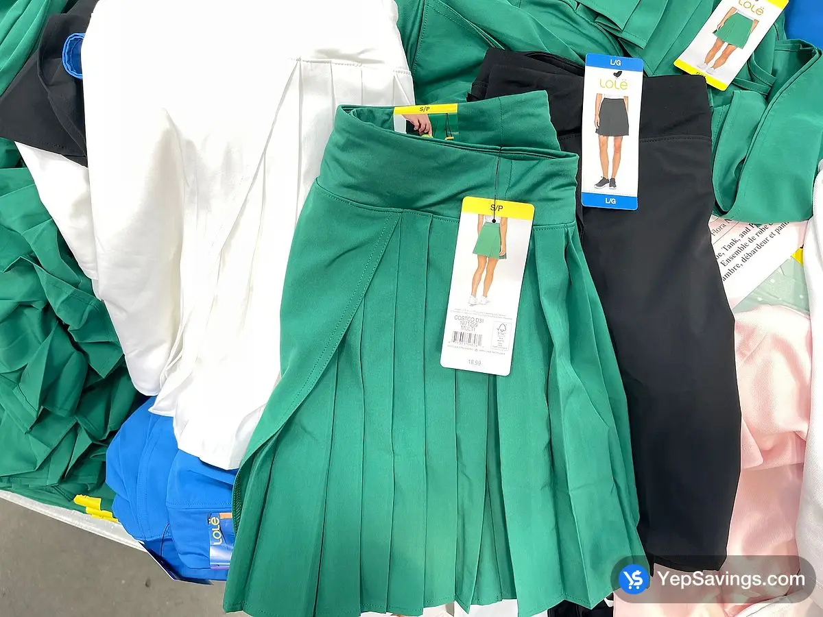 Costco LOLE PLEATED SKORT + WOMENS SIZES XS - XL - Canada (ITM 1871258)