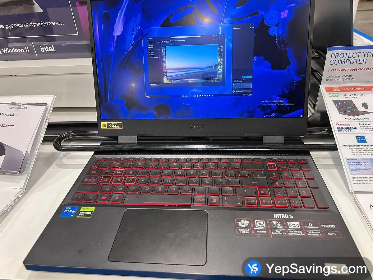 ACER NITRO 5 15.6 - IN GAMING LAPTOP AN515-58-54CU ITM 1856565 at Costco