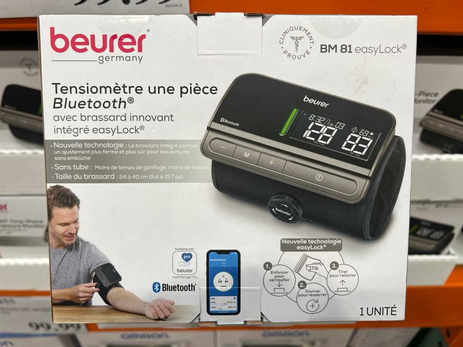 BEURER BLOOD PRESSURE MONITOR Upper Arm Model BM81 ITM 9330681 at Costco