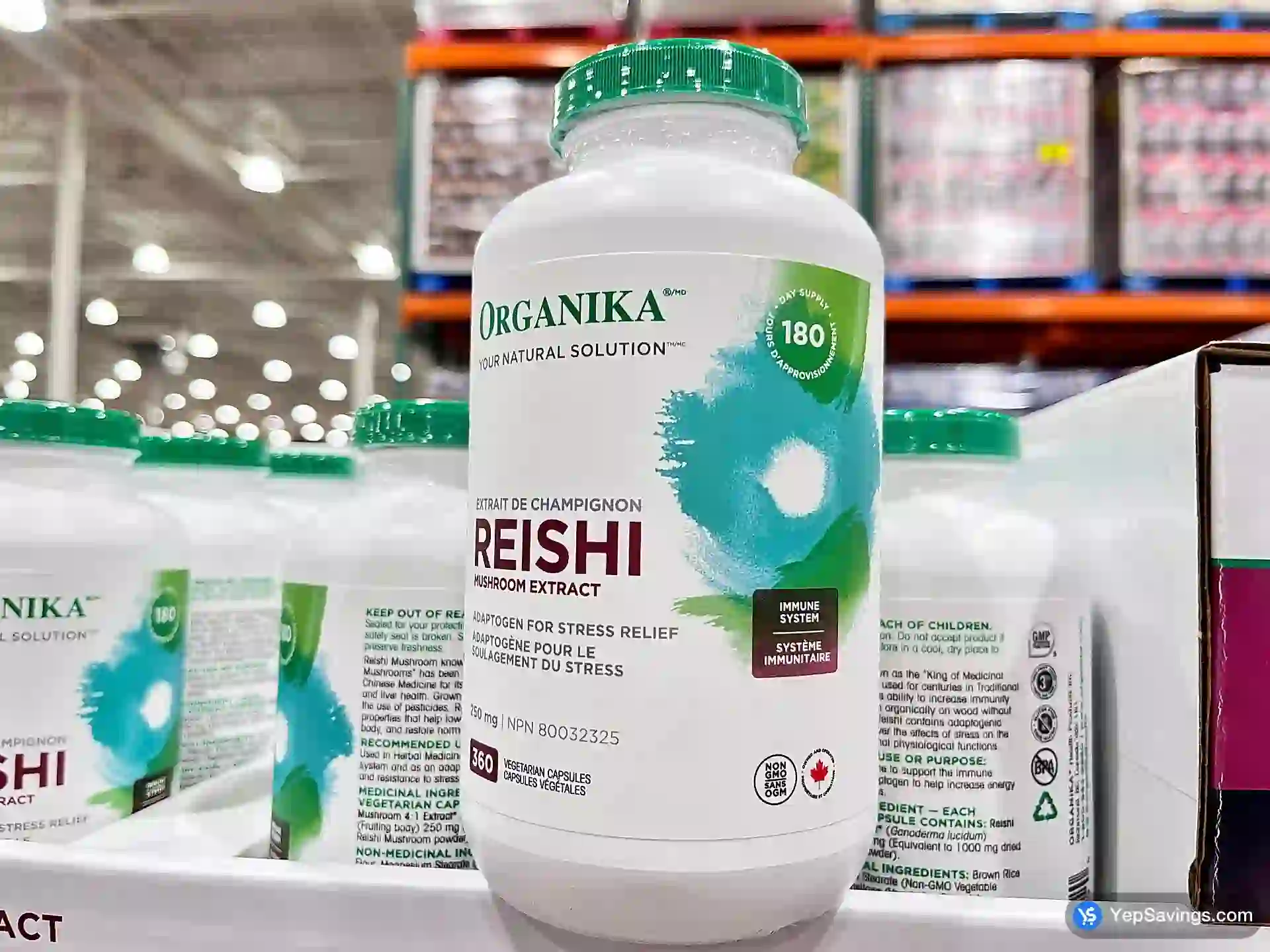 Costco ORGANIKA REISHI MUSHROOM 360 VEC "APSULES - Canada (ITM 1153584)