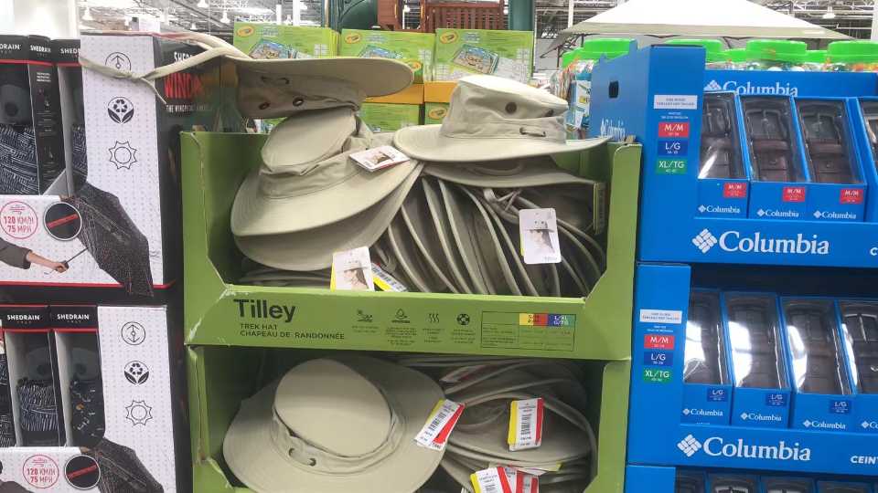 TILLEY TREK HAT SIZES S / M - L / XL ITM 1783416 at Costco