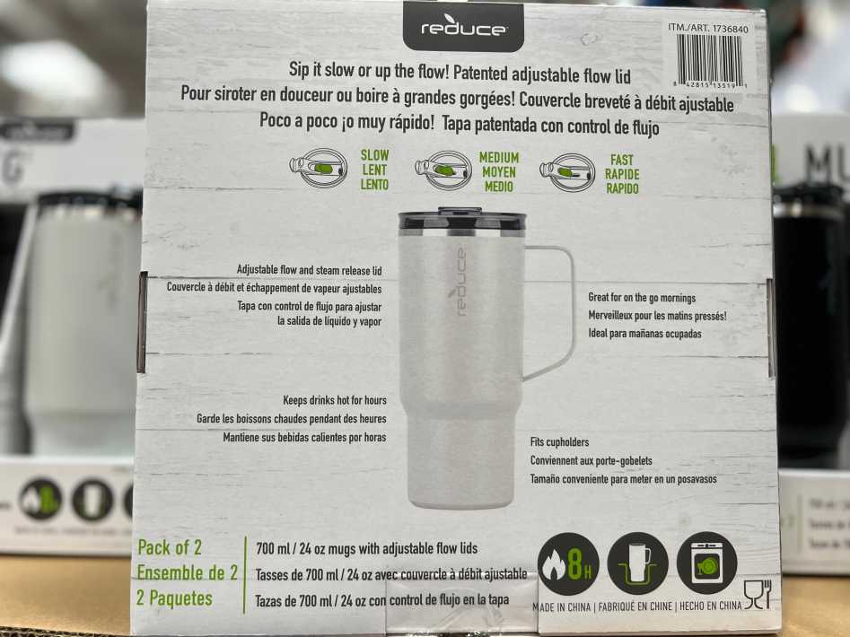 Costco REDUCE INSULATED TUMBLER PACK OF 2 - Canada (ITM 1736840)