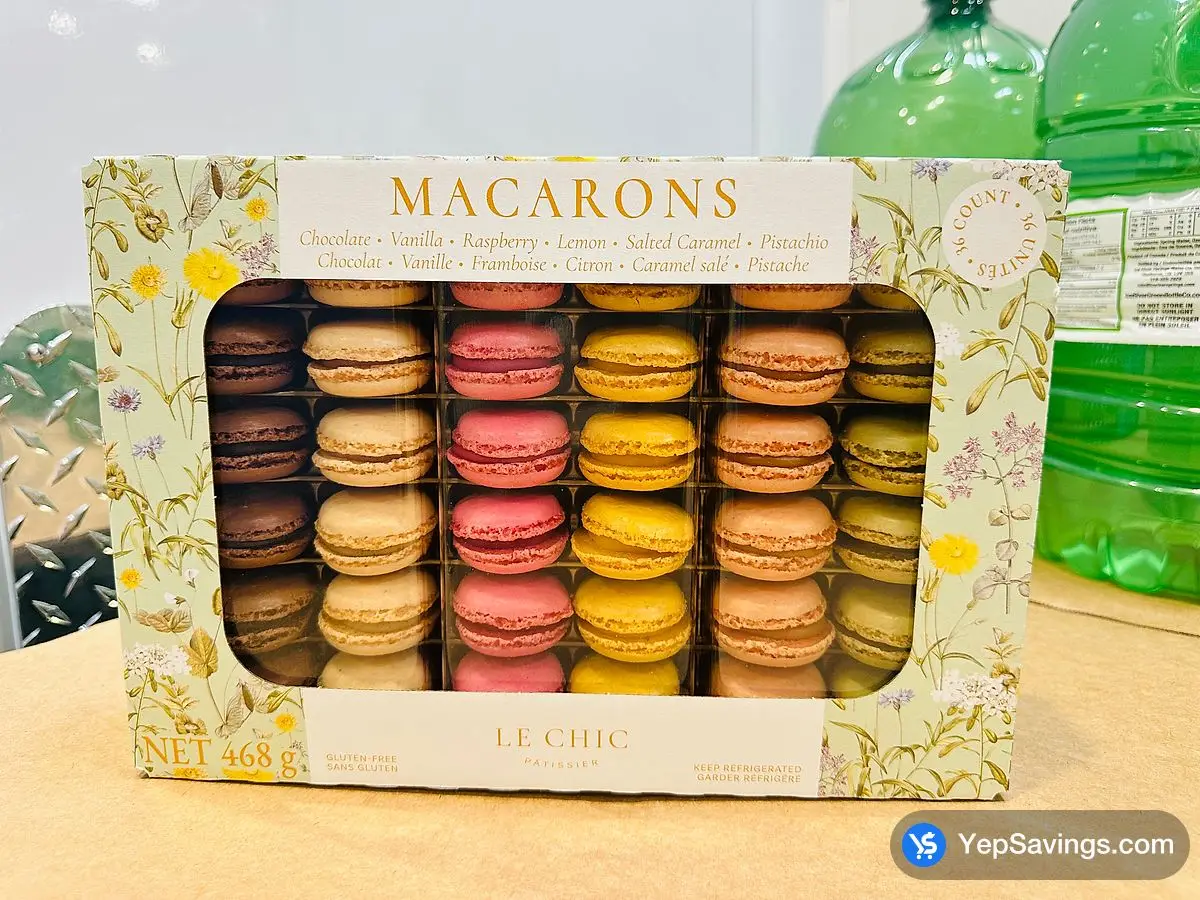 Costco LE CHIC FRENCH MACARONS 36 count 468 g - Canada (ITM 1864701)