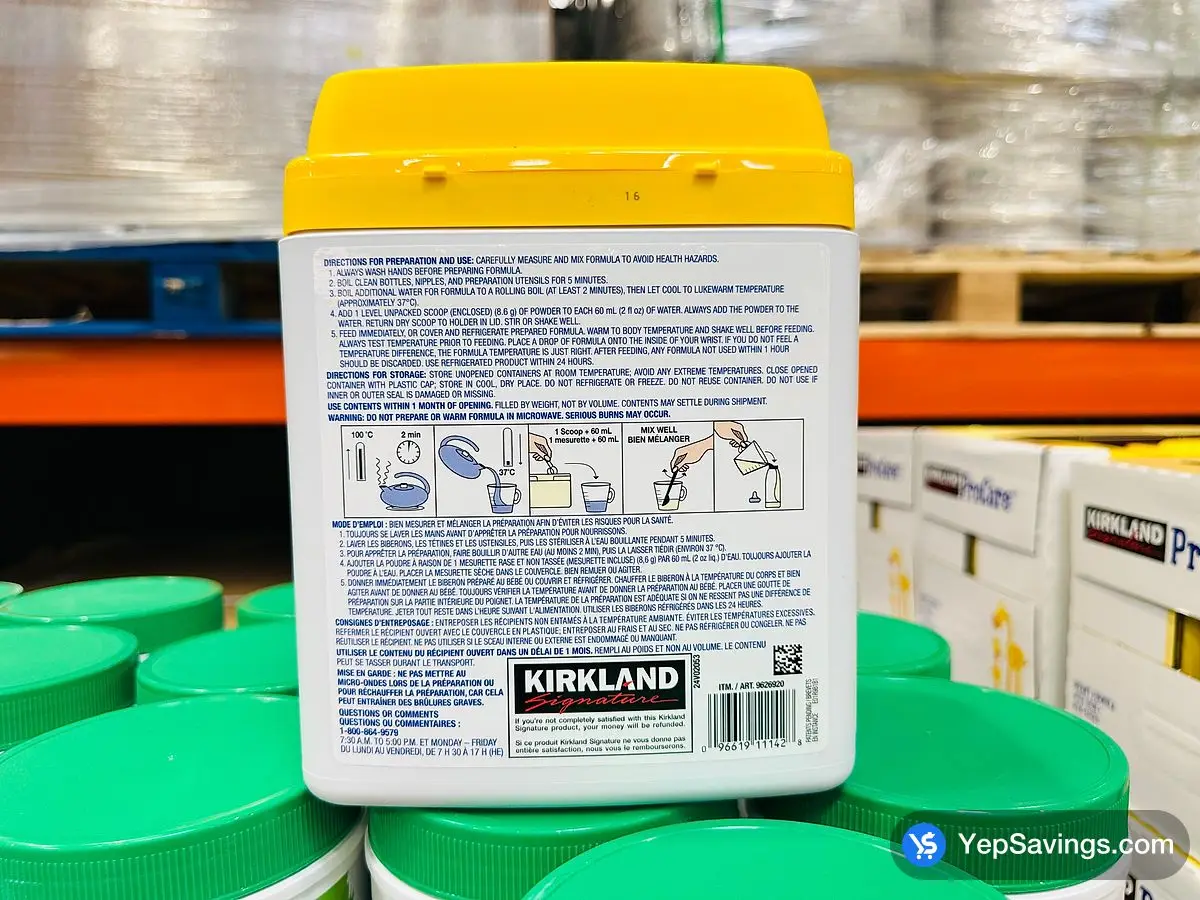 Costco KIRKLAND SIGNATURE NON GMO INFANT FORMULA PROCARE 1.36 kg - Canada (ITM 9626920)