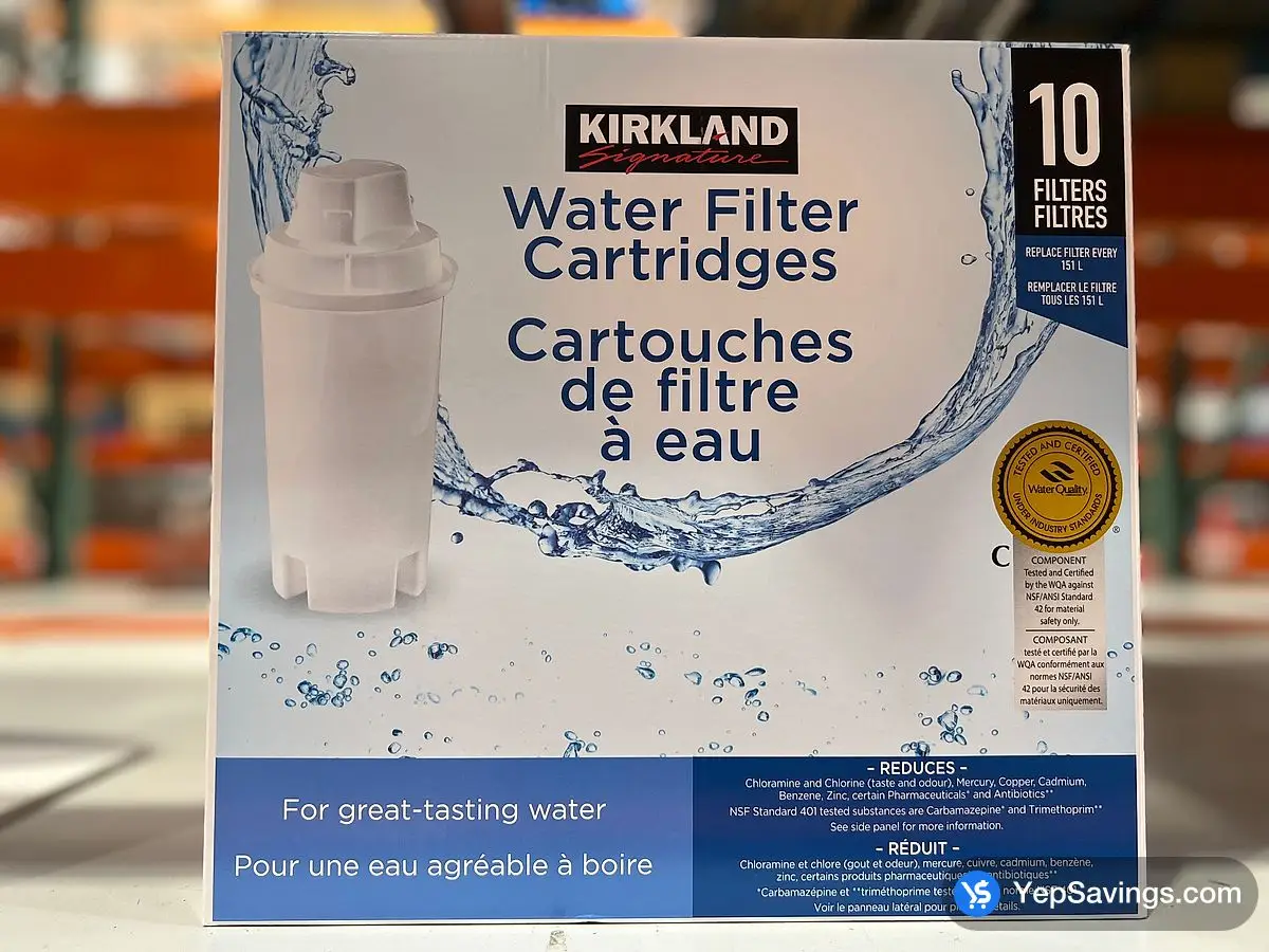 Costco KIRKLAND SIGNATURE WATER FILTER CARTRIDGE PACK OF 10 - Canada (ITM 1276702)