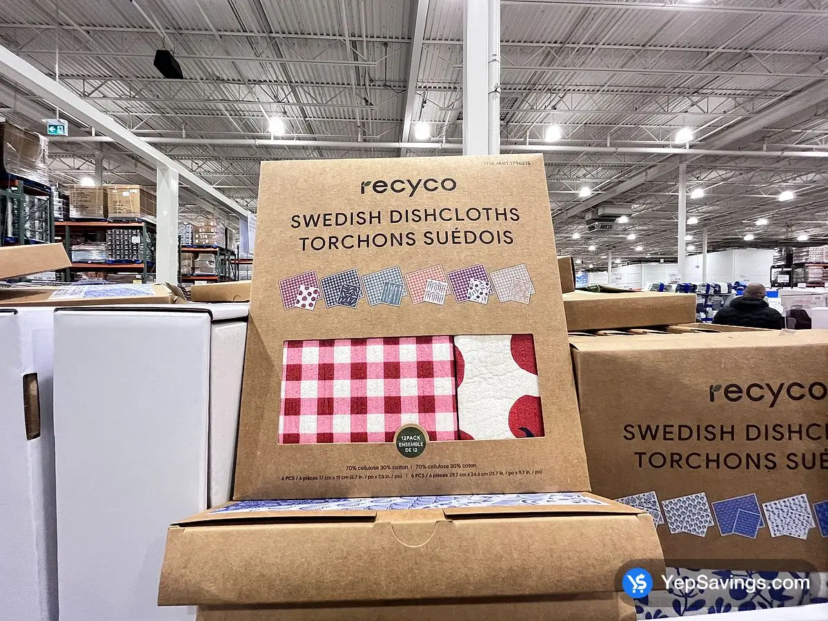 Costco RECYCO SWEDISH DISHCLOTH PACK OF 12 - Canada (ITM 1796215)