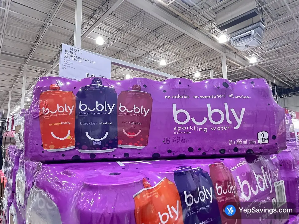 Costco BUBLY SPARKLING WATER 24 x 355 mL - Canada (ITM 1412711)
