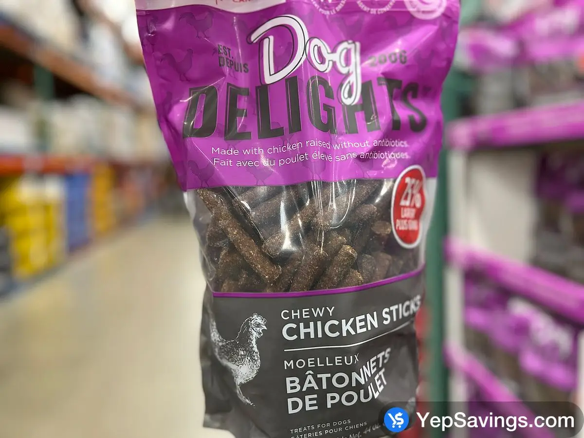 DOG DELIGHTS CHEWY CHICKEN 1.25 KG ITM 1744789 at Costco