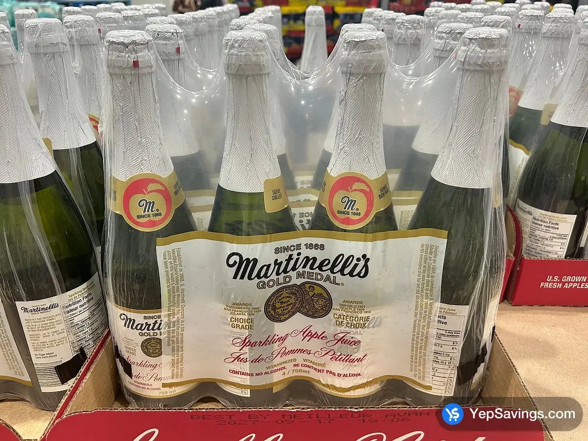 MARTINELLI'S SPARKLING APPLE JUICE 4 X 750 mL ITM 663344 at Costco