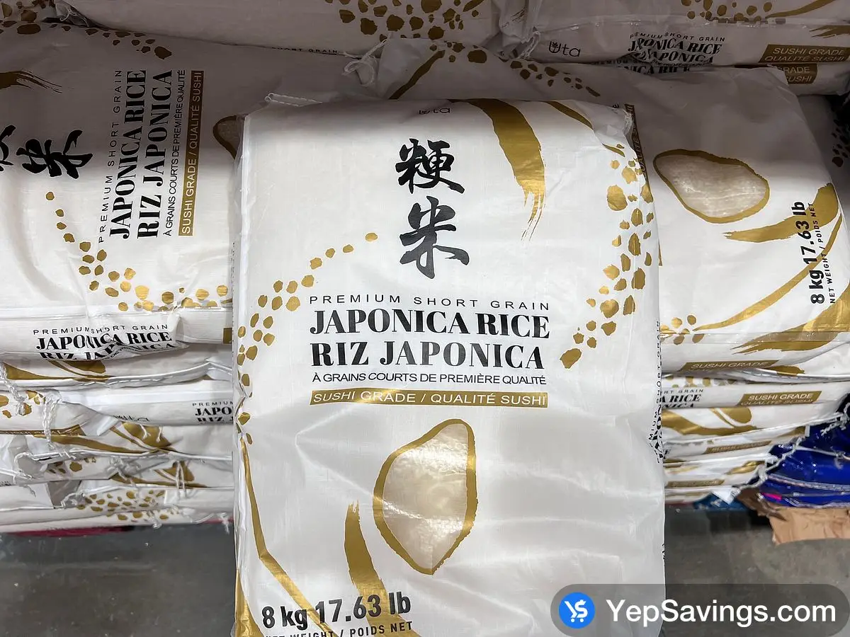 Costco RAN FOODS JAPONICA SUSHI RICE 8 kg - Canada (ITM 1770273)