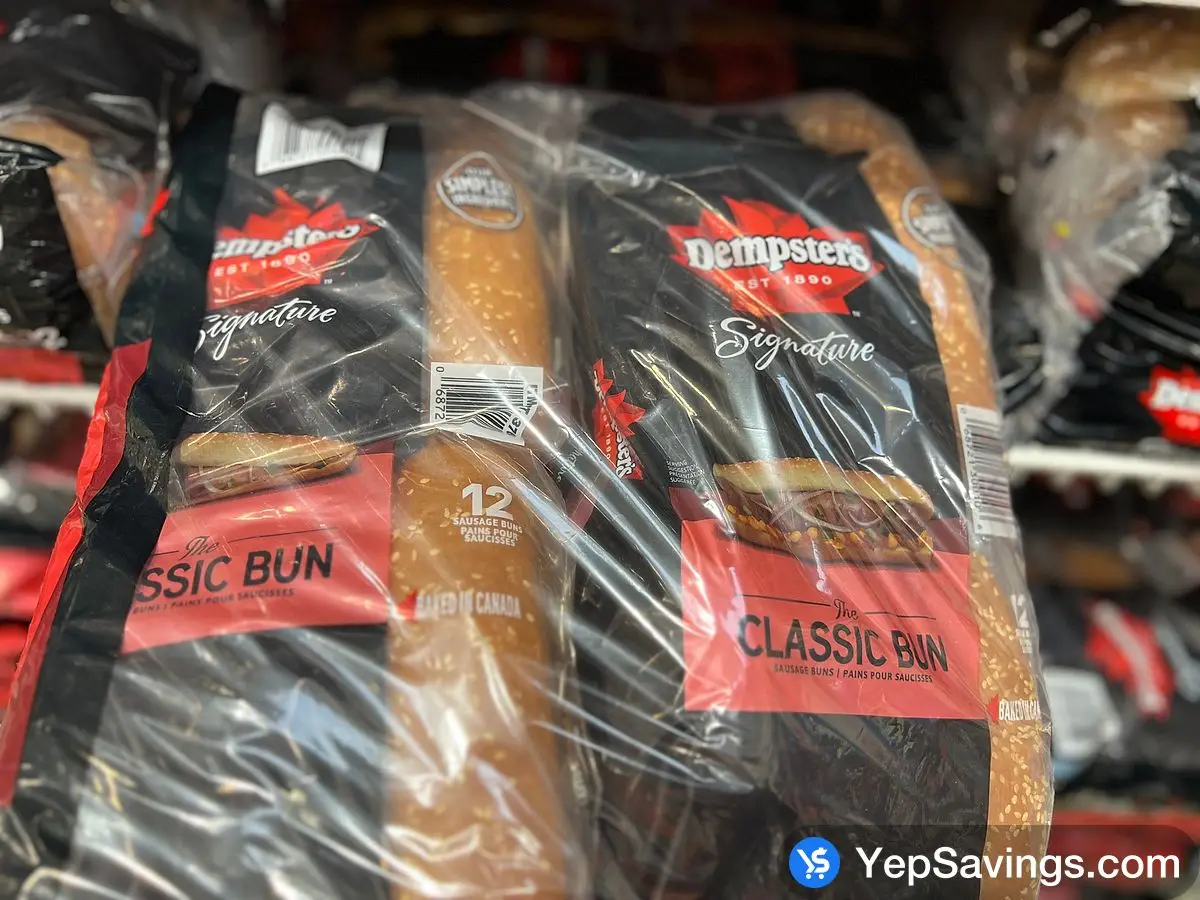 DEMPSTER'S DELUXE HOT DOG BUNS 2 packs of 12 ITM 3539 at Costco