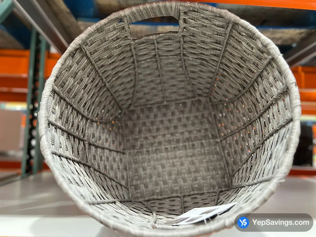 Costco BAUM LARGE BASKET FAUX WICKER - Canada (ITM 1485954)