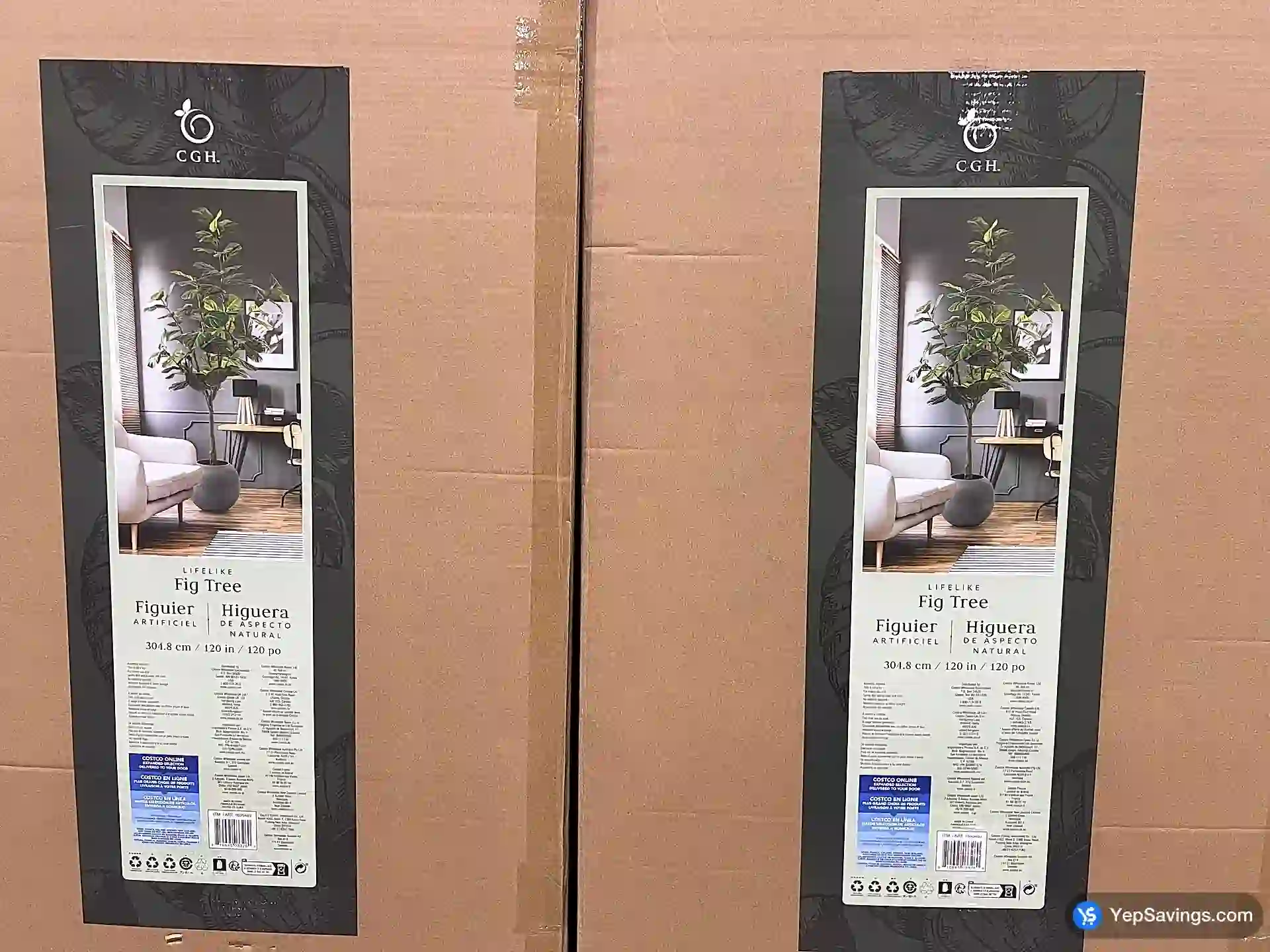 Costco CG HUNTER FAUX FIG TREE 10 ft / 1 BOX - Canada (ITM 1695489)