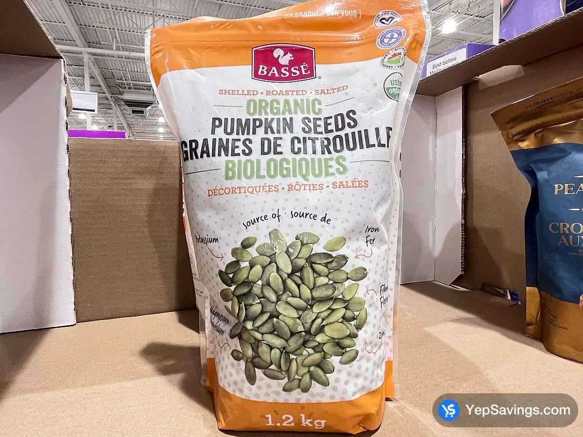 BASSÉ ORGANIC PUMPKIN SEEDS 1.2 kg ITM 1163641 at Costco